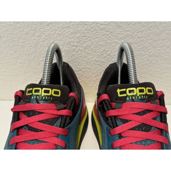Topo Athletic Womens Ultrafly 3 Running Shoes Sz 6.5 Emerald/Fuchsia Trail Hike - Picture 4 of 15